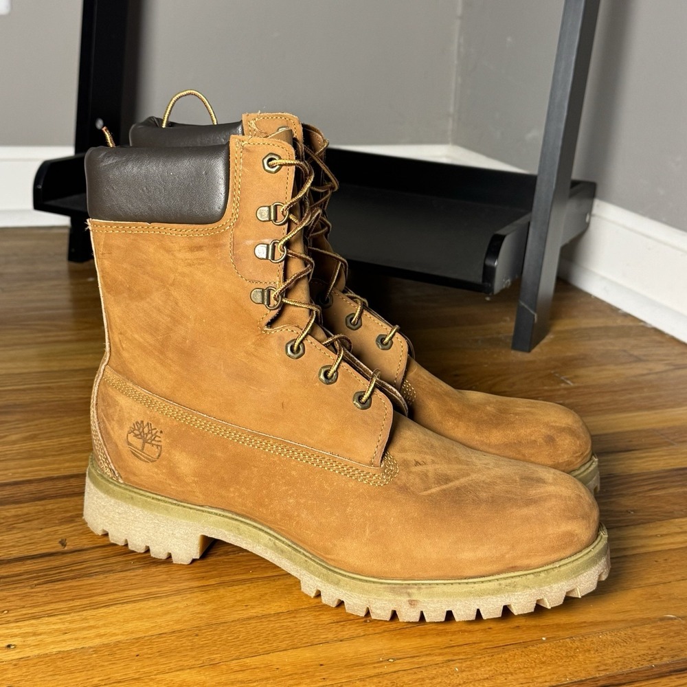 Timberland 40 Below Super Boot Vintage Rare Bark Rust Suede 8 Inch Men 12 43765